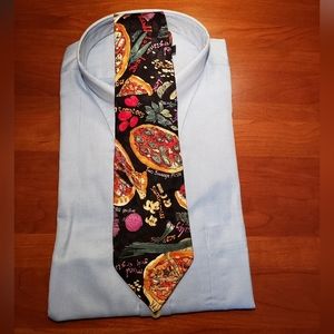 Nicole Miller "Pizza" Tie, 4" x 56"